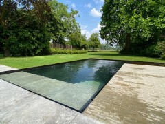 Dhaenens Pools & Gardens Hybride zwemvijver in een prachtig kader