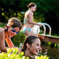 Swimming in the pool